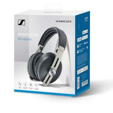 SENNHEISER Momentum 3 Wireless Noise Cancelling Headphones with Alexa, Auto On/Off, Smart Pause Functionality and Smart Control App, Black