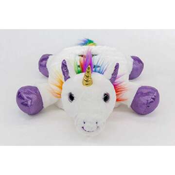 Cup Cozy Critters-The Cuddly Cute Cup Holder-Perfect for Drinks, Snacks, Phones, Remotes and More! (White Unicorn)