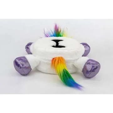 Cup Cozy Critters-The Cuddly Cute Cup Holder-Perfect for Drinks, Snacks, Phones, Remotes and More! (White Unicorn)