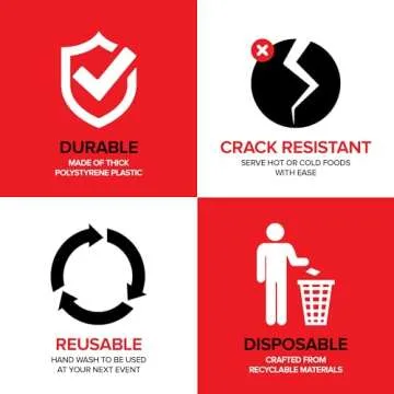 Stylish 12 Count Disposable Serving Spoons for Parties