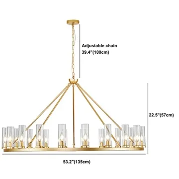 Stylish Uboxin Gold Wagon Wheel Chandelier for All Rooms