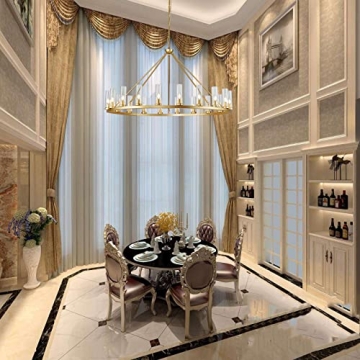 Stylish Uboxin Gold Wagon Wheel Chandelier for All Rooms