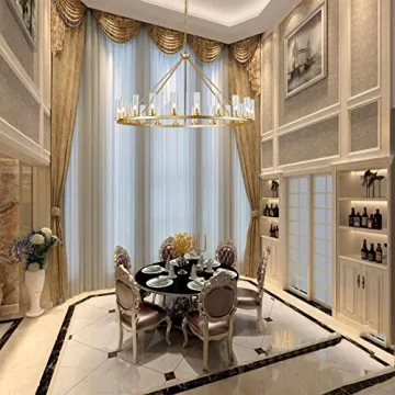 Stylish Uboxin Gold Wagon Wheel Chandelier for All Rooms