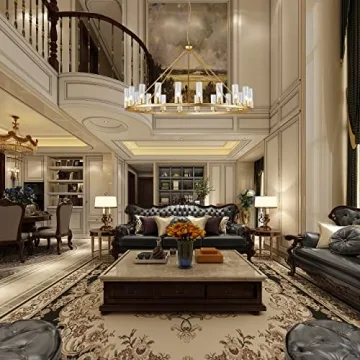 Stylish Uboxin Gold Wagon Wheel Chandelier for All Rooms