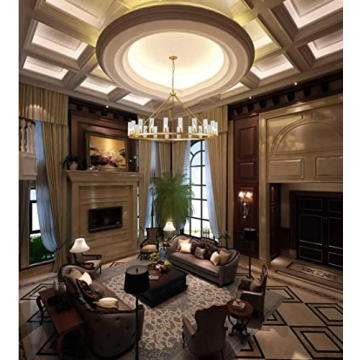 Stylish Uboxin Gold Wagon Wheel Chandelier for All Rooms