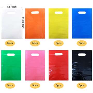 Vibrant TOSPARTY Plastic Gift Bags for All Occasions