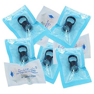 50Pcs Adjustable Ink Ring Cups for Makeup & Tattoo