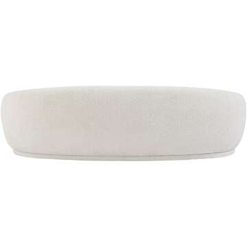 Meridian Hyde Collection Modern Boucle Sofa - Cream