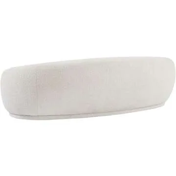 Meridian Hyde Collection Modern Boucle Sofa - Cream