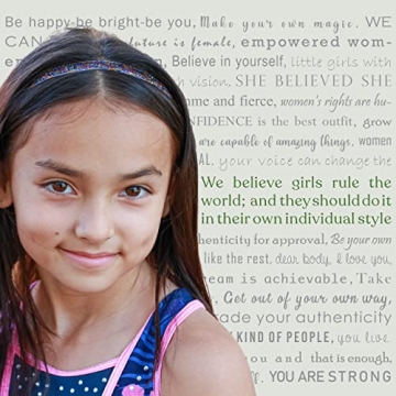 FROG SAC 6 Glitter Headbands for Girls, Adjustable Non Slip Thin Stretch Elastic Sports Headband for Teens, Cute Stretchy Athletic Sports Hair Accessories for Kids