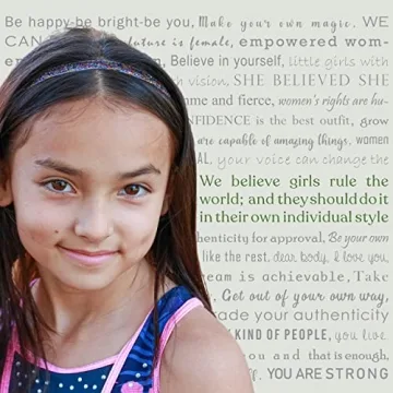 FROG SAC 6 Glitter Headbands for Girls, Adjustable Non Slip Thin Stretch Elastic Sports Headband for Teens, Cute Stretchy Athletic Sports Hair Accessories for Kids