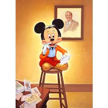 Disney Year of the Mouse Collector Plush, A Man and His Mouse Mickey, Amazon Exclusive, Officially Licensed Kids Toys for Ages 3+ by Just Play