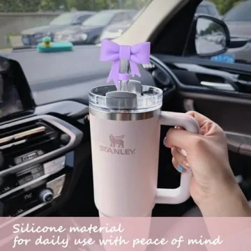 GAISHION Cute Bow Straw Covers for Stanley Tumblers
