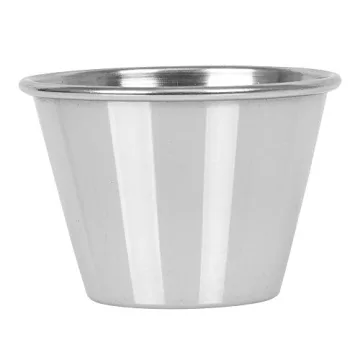 Tezzorio Stainless Steel Sauce Cups 2.5 oz for All Occasions