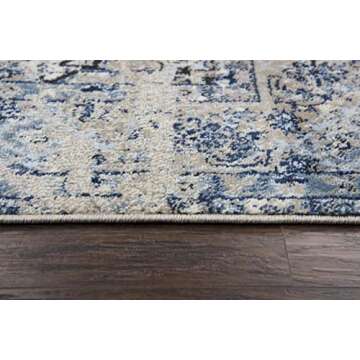 Rizzy Home Polypropylene Area Rug with Medallion Design