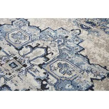Rizzy Home Polypropylene Area Rug with Medallion Design