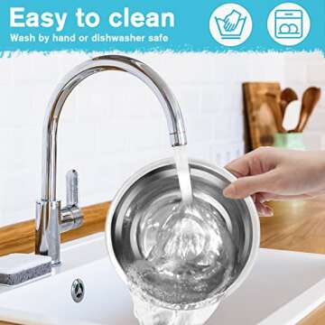 Epetslove Dog Bowls Double Dog Water and Food Bowls Stainless Steel Bowls with Non-Slip Resin Station, Pet Feeder Bowls for Puppy Medium Dogs Cats