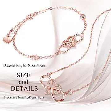 Elegant BlingGem Infinity Bracelet for Women - 925 Sterling Silver