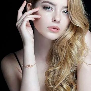 Elegant BlingGem Infinity Bracelet for Women - 925 Sterling Silver