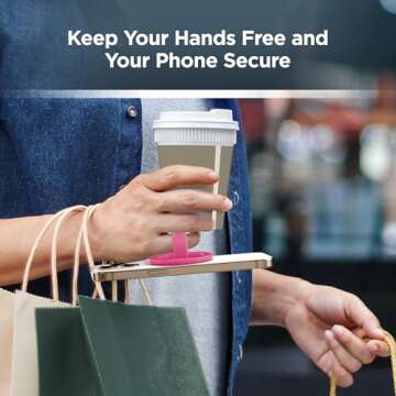 Stylish Encased Magnetic Phone Grip Holder for iPhone