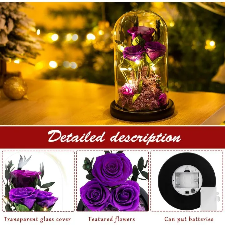 Beauty and The Beast Preserved Rose Gifts for Her