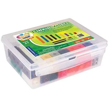 Kids First Math: 100 Linking Cubes Math Kit w/Activity Cards | Develop Skills in Counting, Sorting, Sequencing, Graphing, Measuring | Visual Hands-on Math for at-Home or Classroom Learning Ages 3+