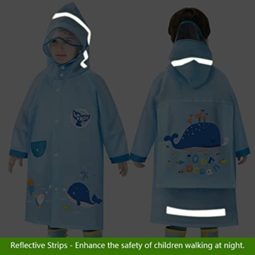 Kids Waterproof Raincoat for Ages 1-8 Stylish and Eco-Friendly
