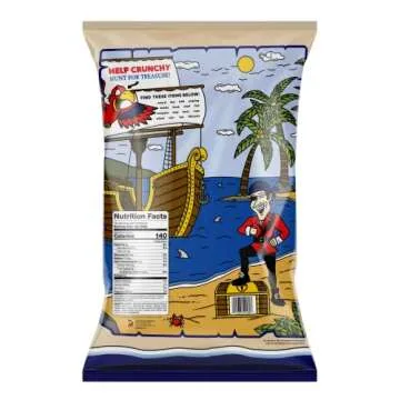 Pirate's Booty Cheese Puffs, Kids Snacks, Real Aged White Cheddar, 10oz Party Sized Bag