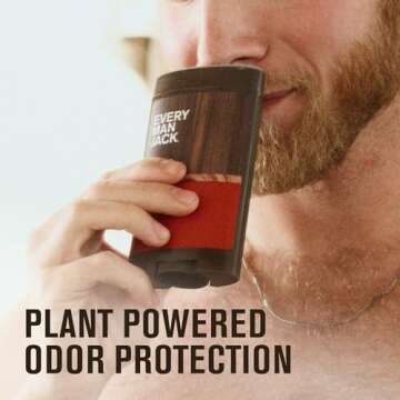 Every Man Jack Cedar + Red Sage Men’s Deodorant - Aluminum Free Deodorant - 24-Hour Odor Protectio...