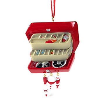Kurt S. Adler Tackle Box with Bobbers and Lures Fishing Christmas Tree Ornament Decoration