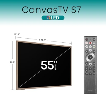 Hisense 55-Inch QLED CanvasTV with Art Mode & Dolby Vision
