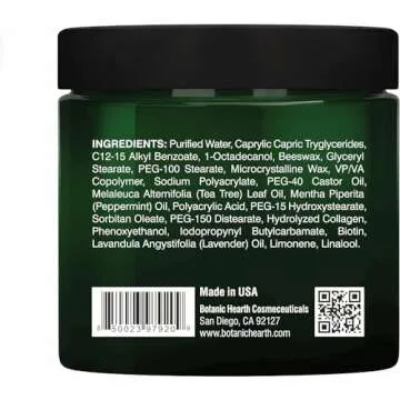 Botanic Hearth Tea Tree Shaping Cream, Hair Styling Cream with Collagen & Biotin - Style & Texture, Strong & Flexible Hold, for All Hair Types - Men and Women - Made in USA - 7 oz