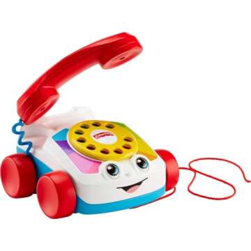 Fisher-Price Toddler Pull Toy Chatter Telephone for Kids