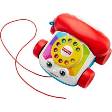 Fisher-Price Toddler Pull Toy Chatter Telephone for Kids