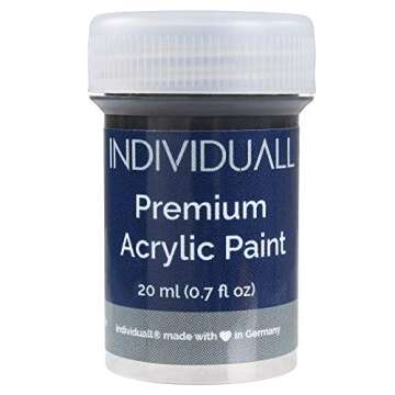 individuall Acrylic Paint Set for Canvas Painting - 24 Pack of 8 Colors - Perfect for Holiday Gifts for Young Artists and DIY Projects - Canvas, Paper, Rock, Metal, Plastic and Walls