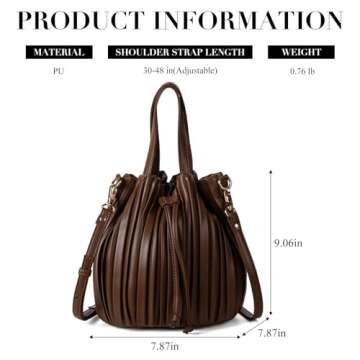 Stylish Extolove Bucket Bag for Women | Leather Mini Purse