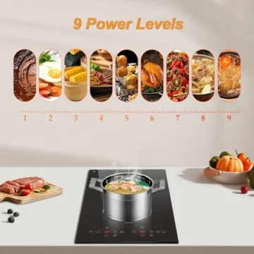 Traenvir 12 Inch Electric Cooktop 2 Burner 3000W Touch Control