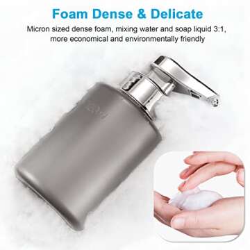 RRSilvia Touchless Foaming Soap Dispenser - Stylish & Efficient