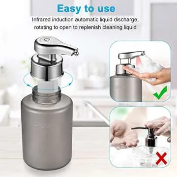 RRSilvia Touchless Foaming Soap Dispenser - Stylish & Efficient