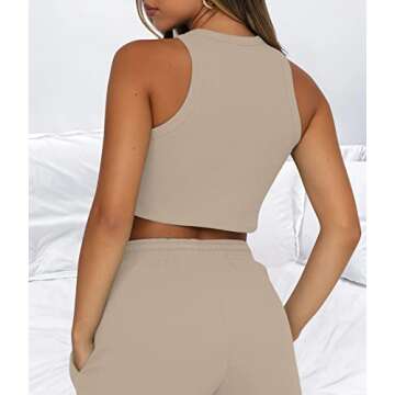 Lingswallow 3 Piece Lounge Set - Comfy & Stylish Women's Pajama Set