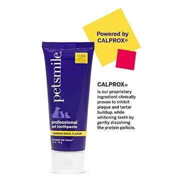 Petsmile Professional Pet Toothpaste - Cat & Dog Toothpaste for Plaque, Tartar, & Bad Breath - VOHC Accepted Non Enzymatic Dental Care for Cat & Dog Teeth Cleaning (London Broil, 2.5 Oz)
