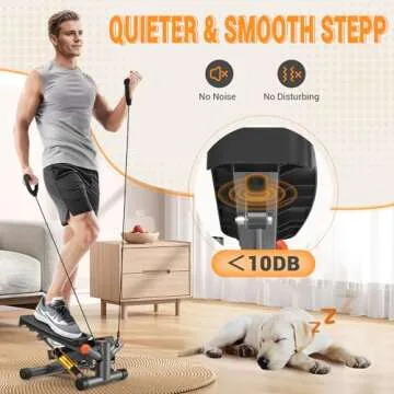 Compact Adjustable Mini Stepper with 350lbs Capacity