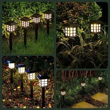 SOLPEX Solar Outdoor Lights,12 Pack Solar Path Lights, Solar Walkway Lights Outdoor, Solar Garden Lights, Solar Pathway Lights Outdoor Waterproof for Garden, Yard, Landscape and Driveway(Warm White)