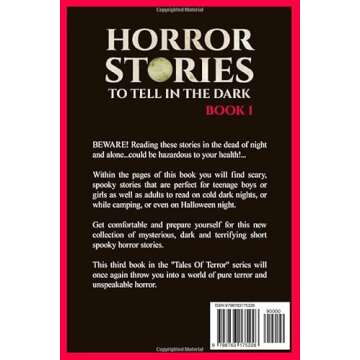 Horror Stories To Tell In The Dark Book 1: Short Scary Horror Stories Anthology For Teenagers And Yo...