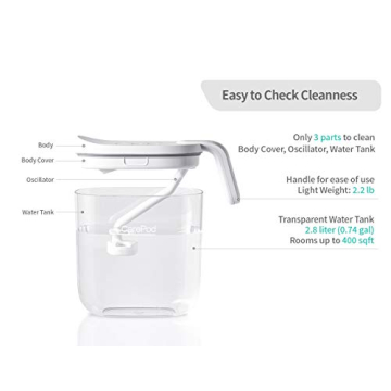 Carepod Mini 21P Ultrasonic Cool Mist Humidifier 0.74gal