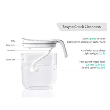 Carepod Mini 21P Ultrasonic Cool Mist Humidifier 0.74gal