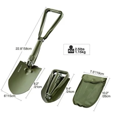 REDCAMP Folding Camping Shovel for Hiking and Emergencies