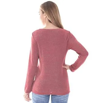 Bearsland Stylish Long Sleeve Nursing Top for Moms