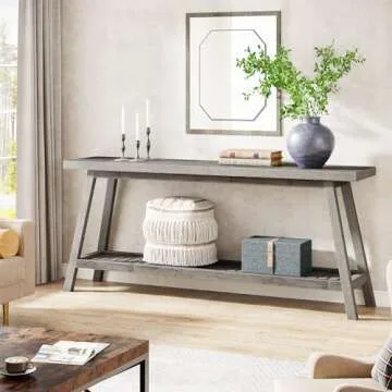Stylish Tribesigns Farmhouse Console Table - Extra Long Design