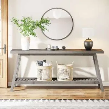 Stylish Tribesigns Farmhouse Console Table - Extra Long Design